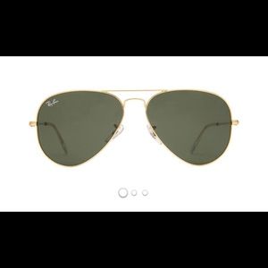 Rayban gold aviators